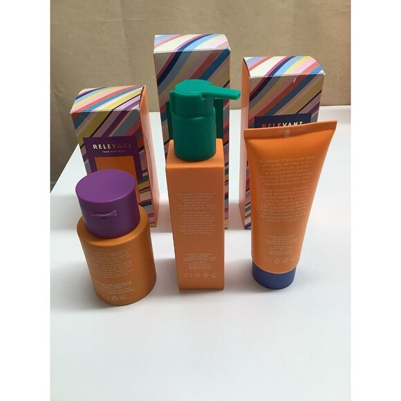Relevant Skincare 3pc. Bundle Sol Tone, Complete Cleansing Serum, Resting Mask - Picture 2 of 5